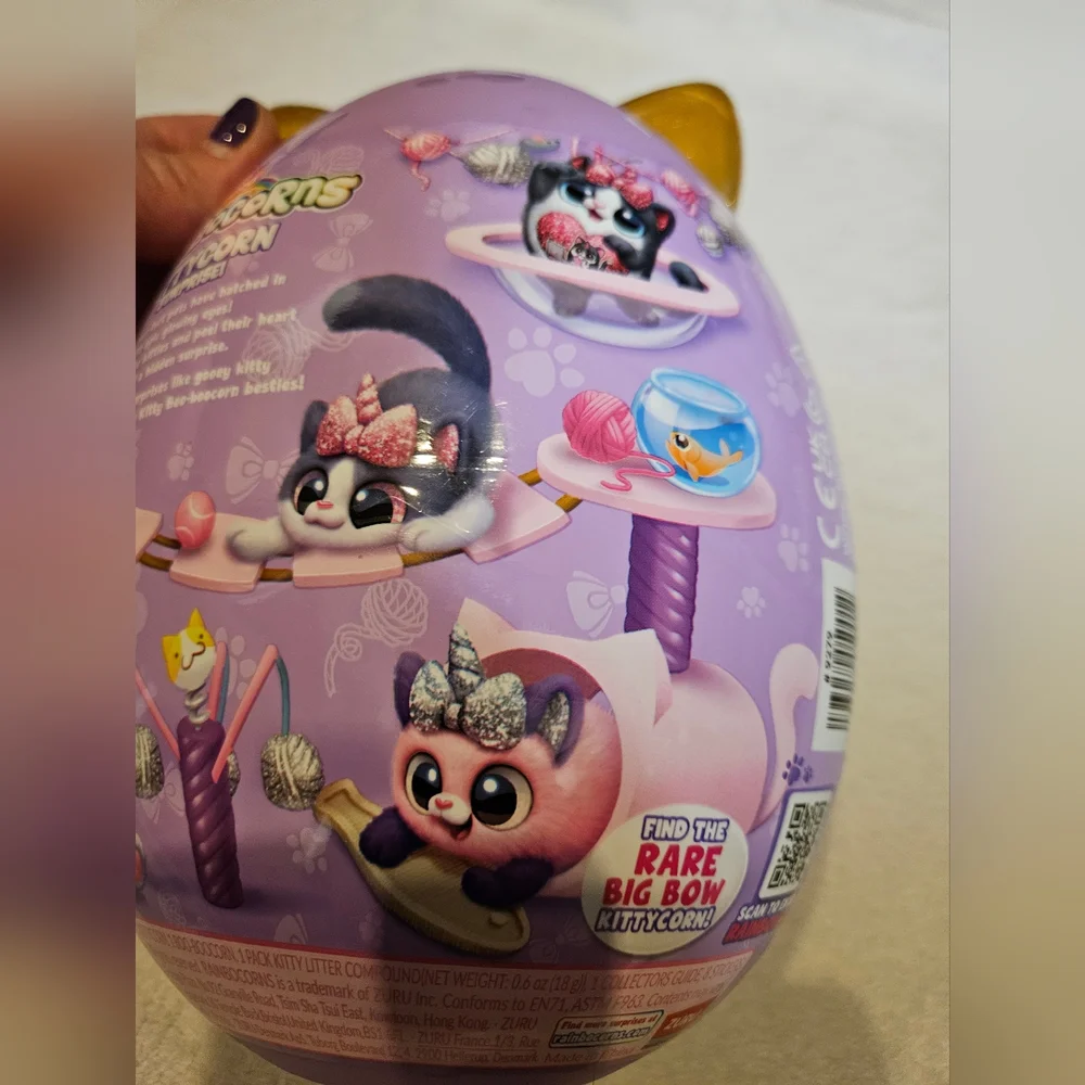 Rainbocorns Kittycorn Surprise! Purple Gold Egg Over 10 Surprises Peel & Reveal - Picture 7 of 14